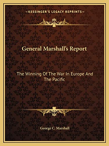 General Marshall's Report cover
