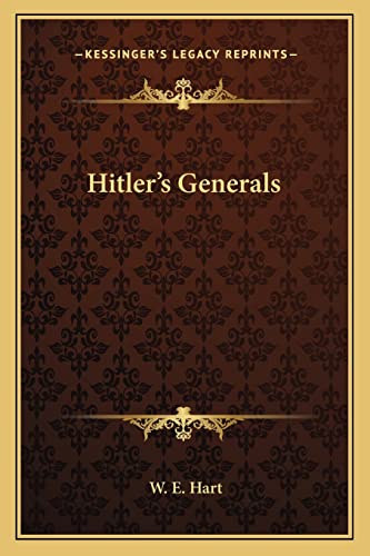 Hitler's Generals cover