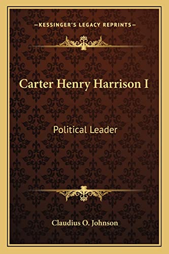 Carter Henry Harrison I cover
