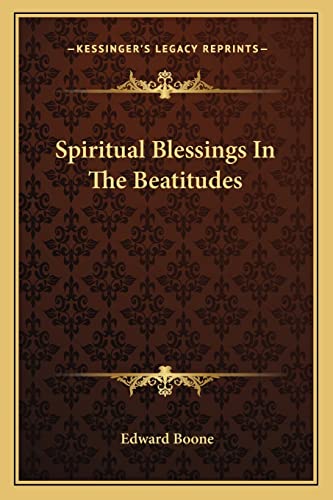 Spiritual Blessings In The Beatitudes cover