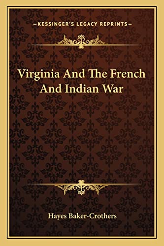 Virginia And The French And Indian War cover