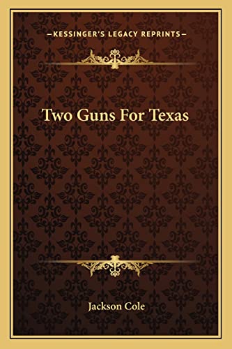 Two Guns For Texas cover