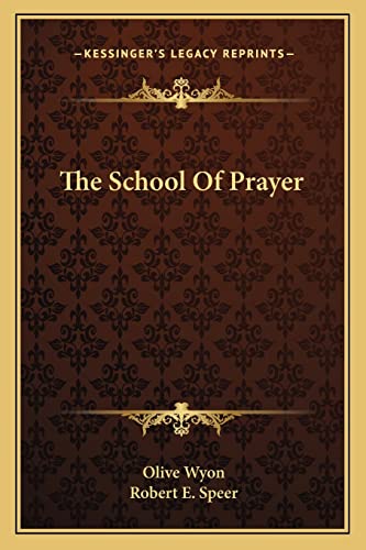 The School Of Prayer cover