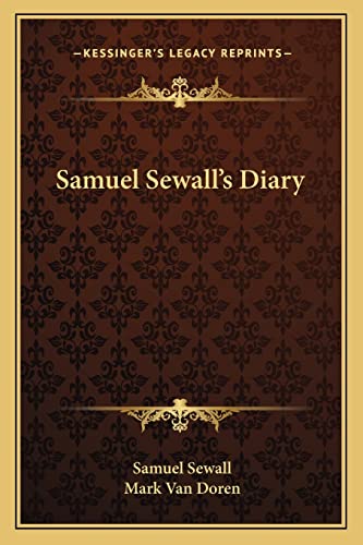 Samuel Sewall's Diary cover