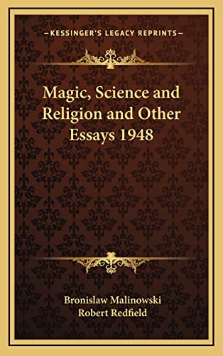 Magic, Science and Religion and Other Essays 1948 cover