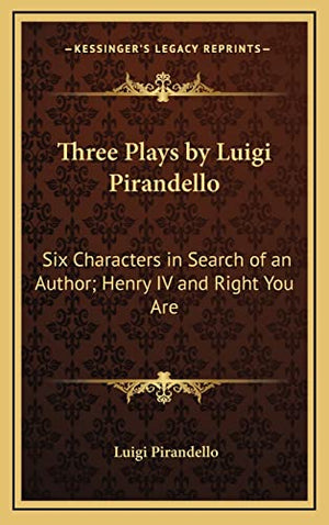 Three Plays by Luigi Pirandello