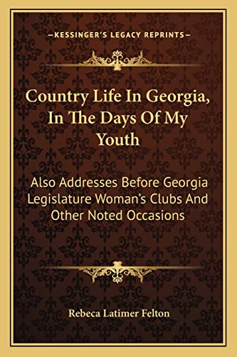 Country Life In Georgia, In The Days Of My Youth cover