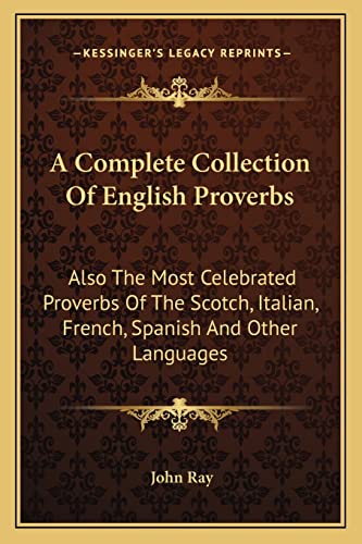 A Complete Collection Of English Proverbs cover