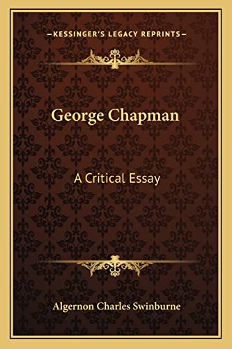 George Chapman cover