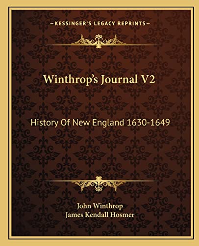 Winthrop's Journal V2 cover