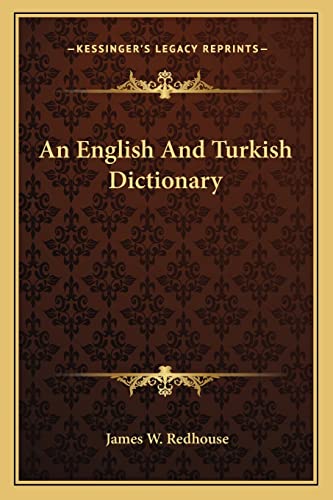 An English And Turkish Dictionary cover