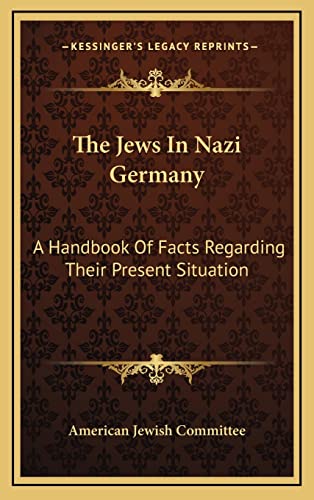 The Jews In Nazi Germany cover