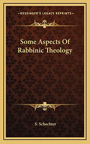 Some Aspects Of Rabbinic Theology cover