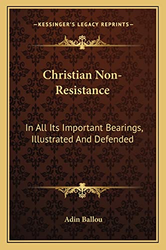 Christian Non-Resistance cover