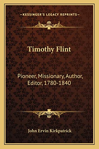 Timothy Flint cover