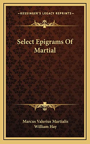 Select Epigrams Of Martial cover