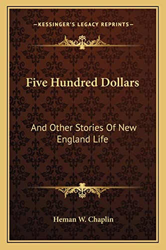 Five Hundred Dollars cover