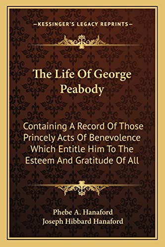 The Life Of George Peabody cover