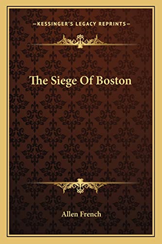 The Siege Of Boston cover