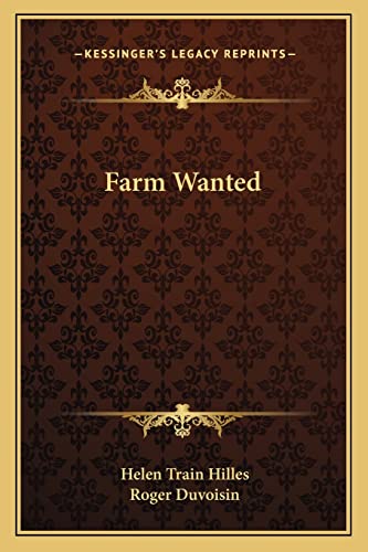 Farm Wanted cover