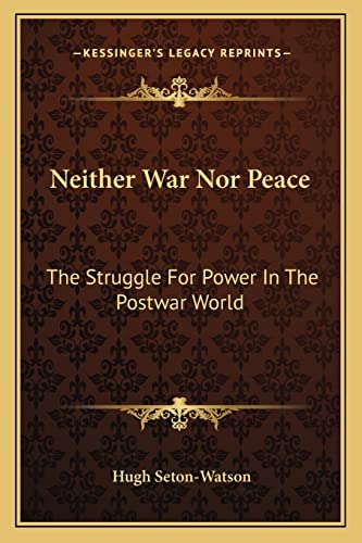 Neither War Nor Peace cover