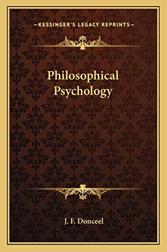 Philosophical Psychology cover