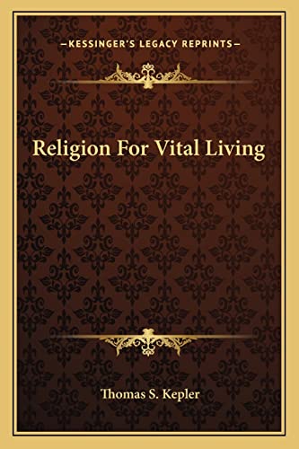 Religion For Vital Living cover