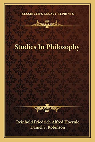 Studies In Philosophy cover