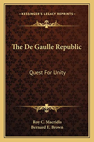 The De Gaulle Republic cover