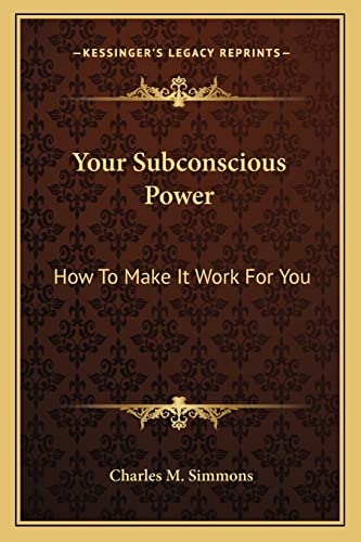 Your Subconscious Power cover