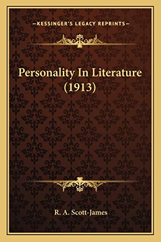 Personality In Literature (1913) cover