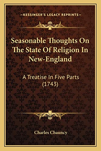 Seasonable Thoughts On The State Of Religion In New-England cover