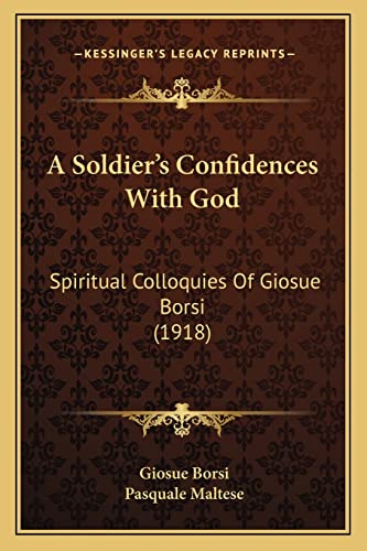 A Soldier's Confidences With God cover