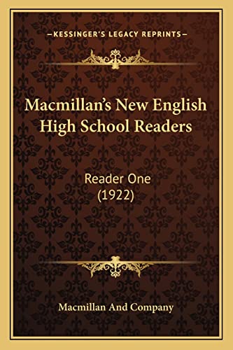Macmillan's New English High School Readers