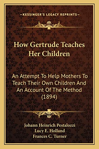 How Gertrude Teaches Her Children cover