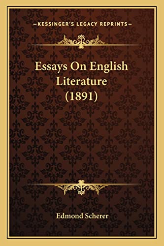Essays On English Literature (1891) cover
