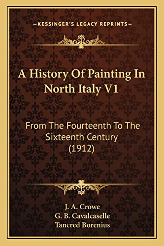 A History Of Painting In North Italy V1 cover