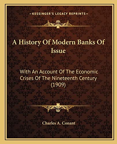 A History Of Modern Banks Of Issue cover