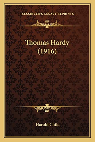 Thomas Hardy (1916) cover