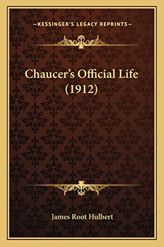 Chaucer's Official Life (1912) cover
