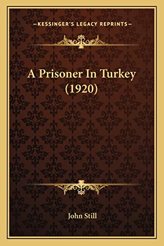 A Prisoner In Turkey (1920) cover