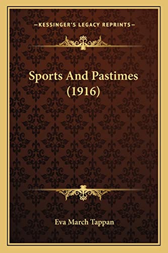 Sports And Pastimes (1916) cover
