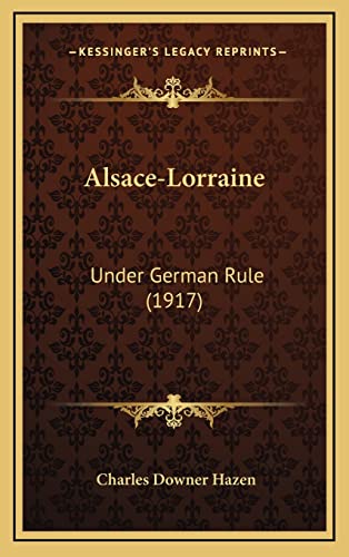 Alsace-Lorraine cover
