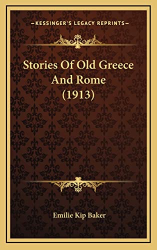 Stories Of Old Greece And Rome (1913) cover