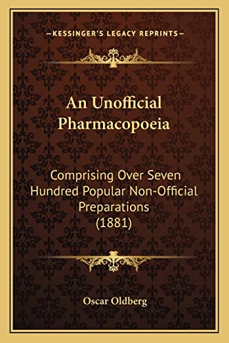 An Unofficial Pharmacopoeia cover
