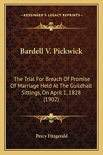 Bardell V. Pickwick cover