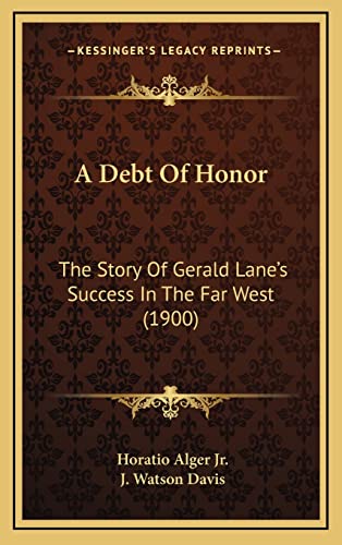 A Debt Of Honor cover