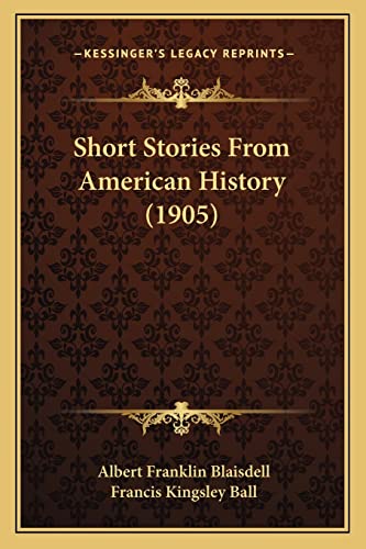 Short Stories From American History (1905) cover