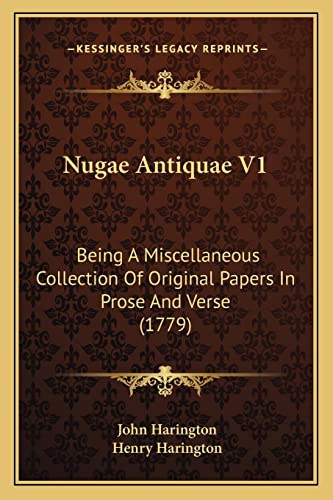 Nugae Antiquae V1 cover
