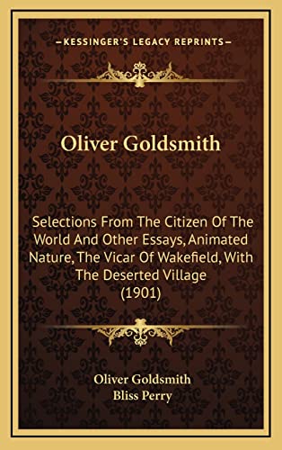 Oliver Goldsmith cover